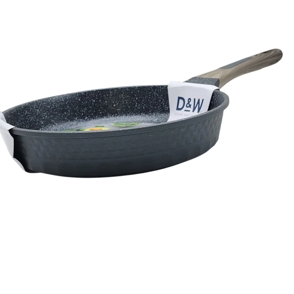 D&W Deane And White Cookware 11in‎ Frying Pan Skillet Nonstick Interior Charcoal